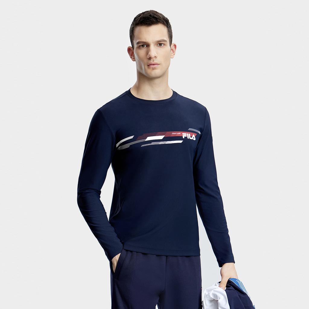 New FILA Set-in Sleeve T-Shirt Unisex Legend Blue A11M333201F-NV