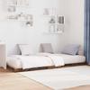Floor Bed Frame Reclaimed Wood Look 75 x 190 cm Particleboard
