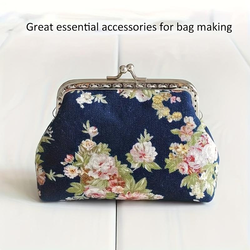 0 Stück Glatter Metallverschluss Geldbörsenschnalle - Legierung Quadratischer Rahmen für Häkeltaschen, DIY Handwerk Taschenverschlusswerkzeug