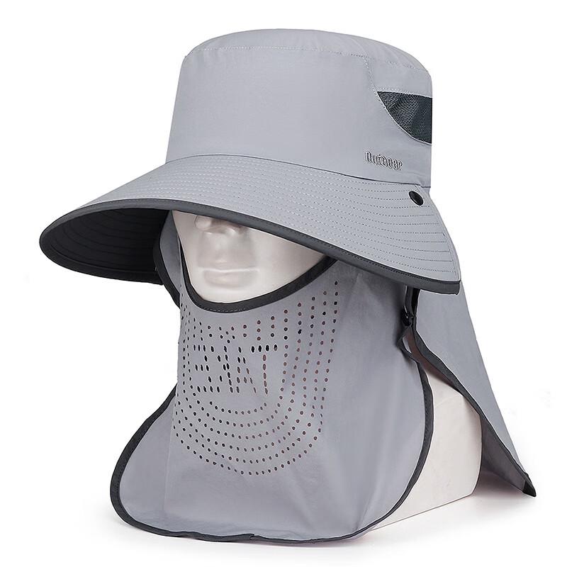

ZHENYUEQI Outdoor Sun Protection Hat with Neck Flap Adjustable