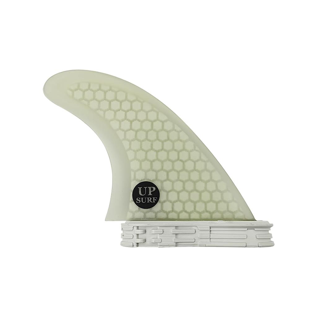 UPSURF Surfboard Fins FCS2 G5 Size Blue Honeycomb Thruster Set of 3 (White, G5)