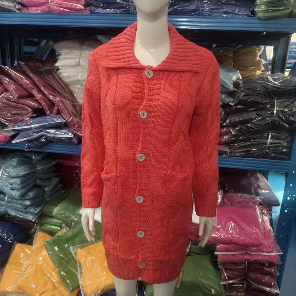 Europäischer & Amerikanischer Damen Plus Size Strickjacke Pullover Mantel - Neue Mode Strickwaren 2026