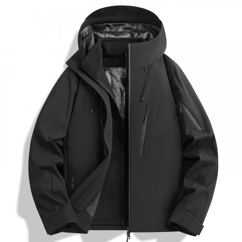 Lightweight 3-in-1 Waterproof Windproof Hiking Jacket With Removable Fleece Liner Men Women Outdoor Camping Trekking