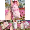 Sakura Season Cat Bear Rabbit Animal Plush Keychain With Hanging Strap For Bag Decor