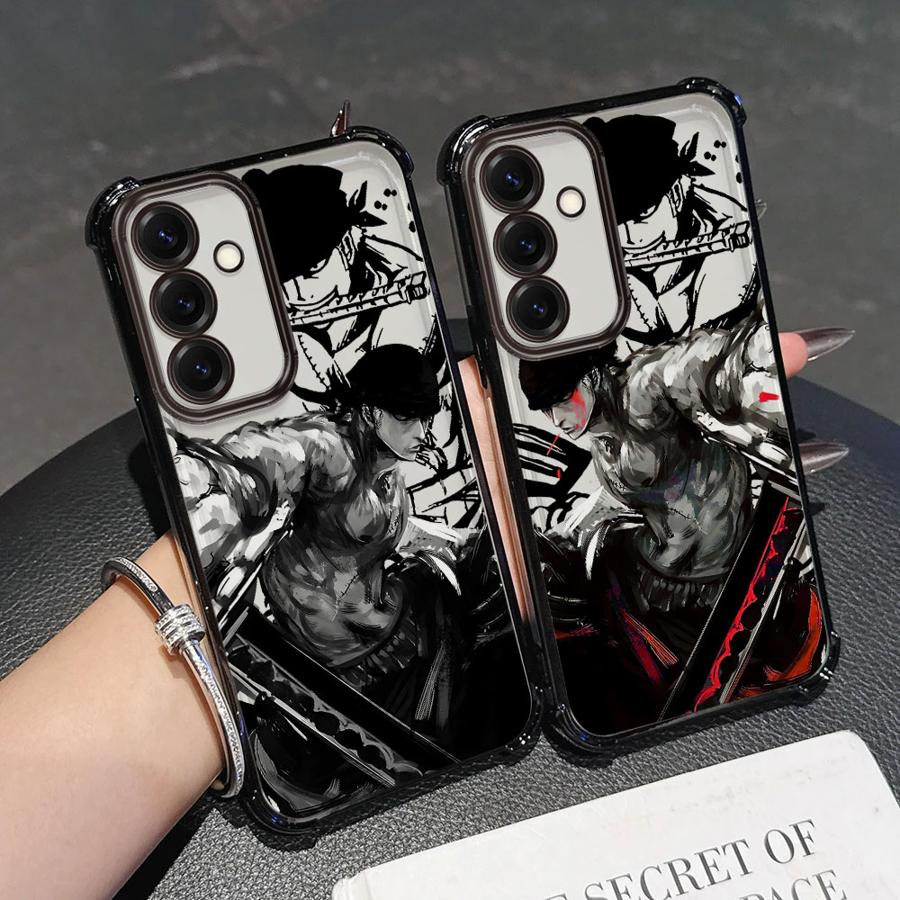 Anime One Piece Zoro Soft Phone Cover Case for Samsung Galaxy A52 A55 A16 A24 A21s A33 A35 A36 A25 A26 A15 A13