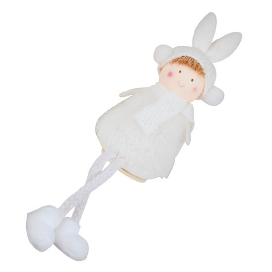Ausgezeichnete doppelte Hängebeine verbessern die Atmosphäre Attraktive, verschleißfeste, liebliche Weihnachtsengel-Puppe Dekoration Geburtstagsgeschenk Puppe