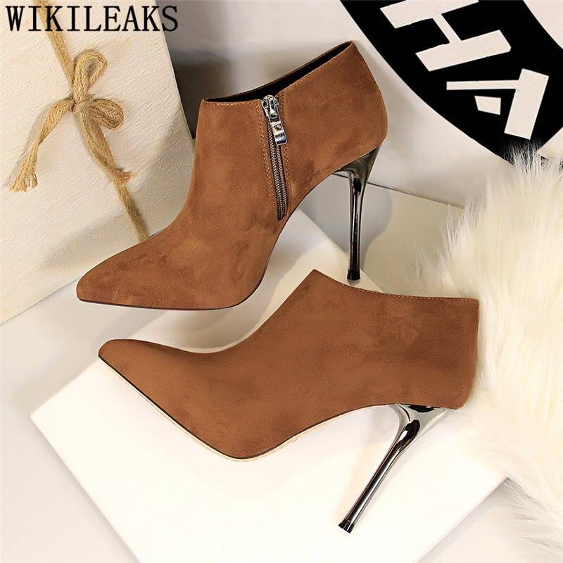 High Heels Boots Women Ankle Boots 