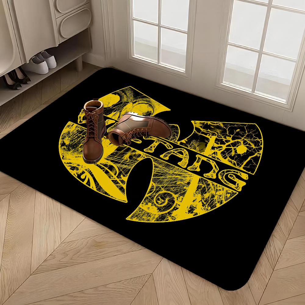 W-WU-T-TANG C-CLAN Entrance Door Mat Washable Non-Slip Living Room Sofa Chairs Area Mat Kitchen Alfombra
