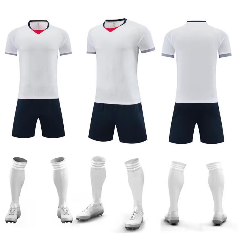 Men's Summer Short Sleeve Breathable Football Jersey Set - Adult & Children
