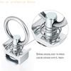 Stainless Steel Track Fitting L-Track Single Fitting with O-Ring for Create Tie-Down Anchors Points H8WE