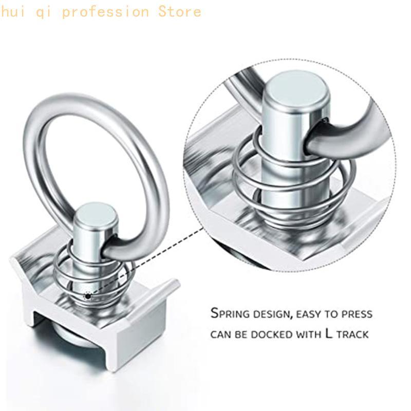 Stainless Steel Track Fitting L-Track Single Fitting with O-Ring for Create Tie-Down Anchors Points H8WE