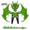 Schaumstoff Drachenflügel Kinderkostüm Set mit Maske Schwanz und Flügel Leichtes Kombi Verkleidung Cosplay Kostüme für Alter 3-12 Halloween Party
