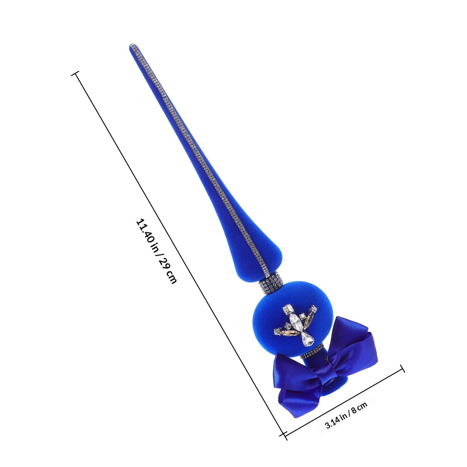 

Shiny Rhinestone Christmas Topper Ornament Glitter Xmas Tree Decoration Sturdy Lightweight Party Home Festival Spherical синий