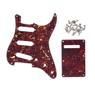 Schildkrötenrote Gitarren-Pick-Guard-Rückplatte mit 20 Schrauben für Stratocaster Strat Style Electric