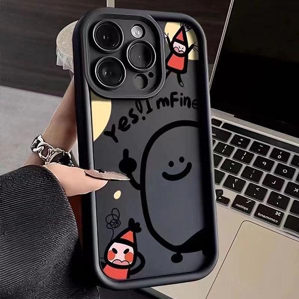 

Simple Ladder Doodle Case for Apple 14/13 Pro, 15, 16, and 17 Pro Max - Cute Little Person Design 11 Pro Max