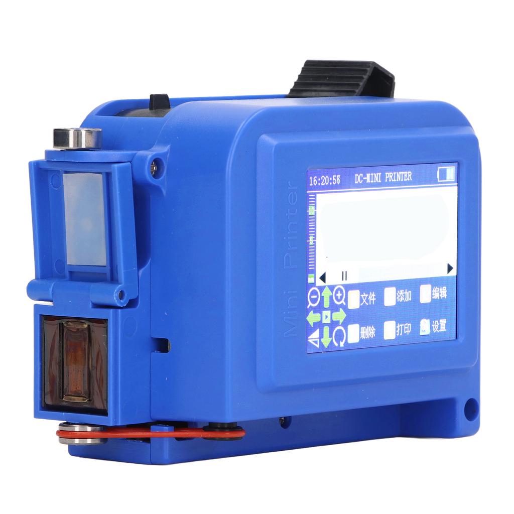 Handheld Inkjet Printer Portable Multilingual HD LED Touch Screen Inkjet Printer for QR Code 100‑240V EU Plug