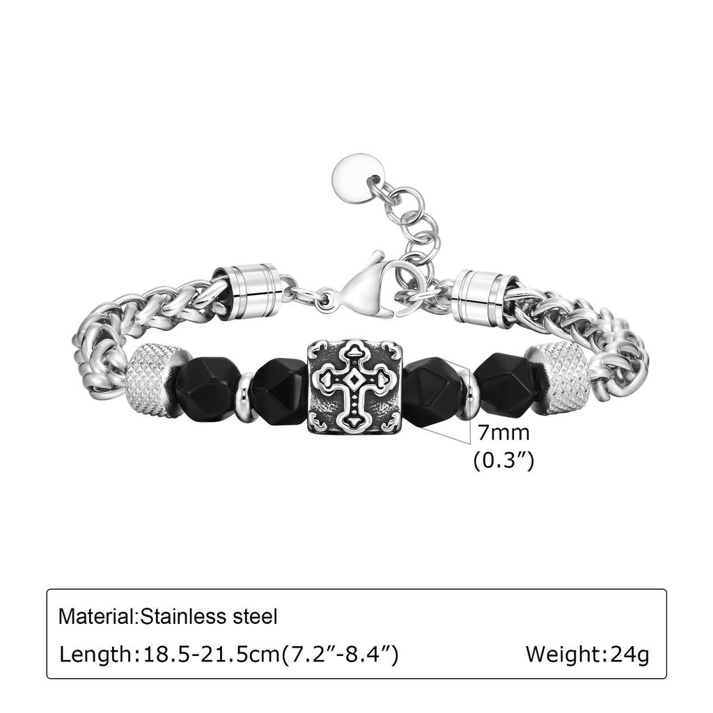 Titanium Steel Zircon Tiger Eye Ring: Men's Turquoise Hip Hop Fashion Accessory