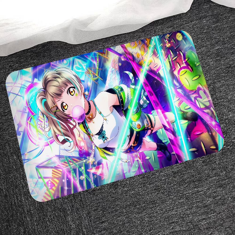 Anime Link! Like! Love Live! Bathroom Mat Kids Room Bedroom Decoration Balcony Anti-Slip Doormat Living Room Welcome Rug