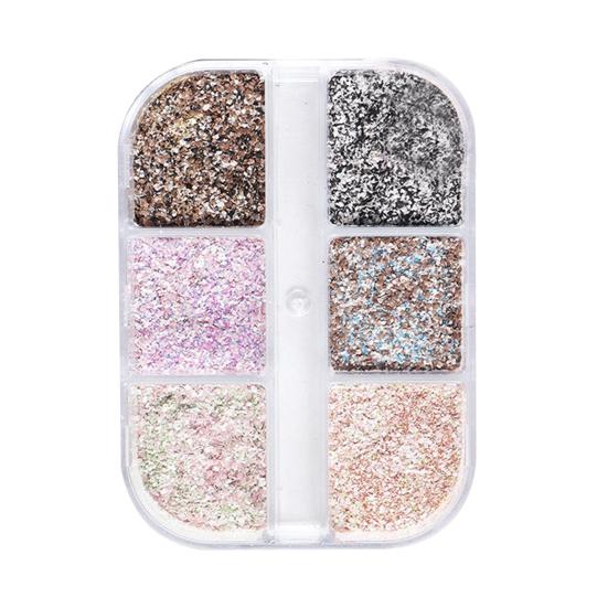 

Yousheng 5g Nail Art Powder Grain Effect Non-Floating Colorful Winter Woolen Nails Powder Knit Dust for Manicure 2