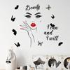 DIY Butterfly Wall Art Decals Waterproof Self-Adhesive PVC Stickers for Lash Beauty Salon Shop Wall Decor