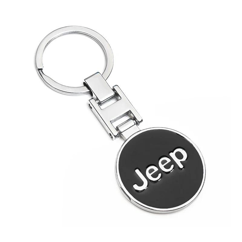 

Для автомобиля Jeep Брелок со знаком автомобиля стилизация Брелок Аксессуары Для Jeep Wrangler JL Renegade Compass Gladiator Cherokee Patriot Wi чёрный