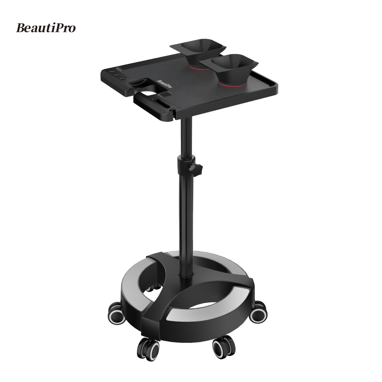 Height-Adjustable Hair Salon Trolley with Magnetic