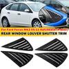 Mirror Covers For Ford Focus MK2 Hatchback 2005-2011 Car Rear Louver Window Side Shutter Cover Trim Sticker Vent Scoop ABS Carbo