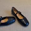 Sheepskin Version~ Genuine Leather French Retro Brock Engraved Mary Jane Small Leather Shoes Women's Versatile Flat-bottomed Shallow Mouth Single Sho