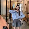 Women High Waist A-Line Pleated Mini Skirt Casual Slim Anti Chafe Liner Skirt For Spring Summer Autumn Daily Wear