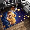 Cartoon Bulldog Stars  Office Rug Chair Mat, Entryway Carpet, Suitable for Front Door, Bedroom, Living Room, Desk, Holiday Gift