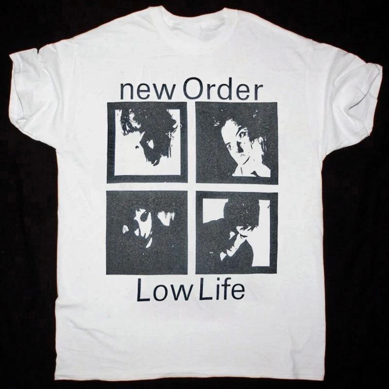 New Order - Low-Life Хлопковая белая унисекс футболка с коротким рукавом AH1260 3XL