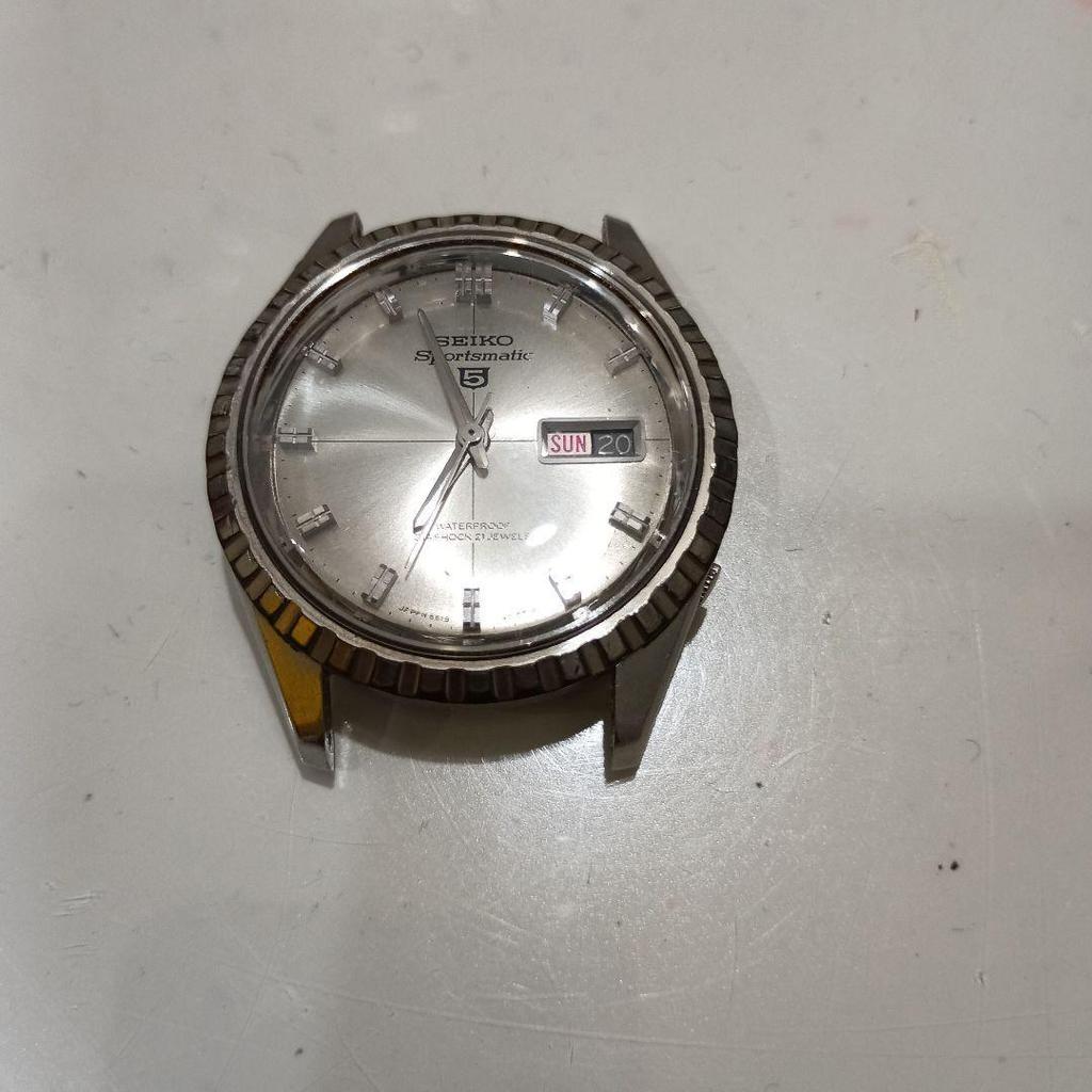 Used SEIKO Sportsmatic 5 Watch 6619-9000 Working