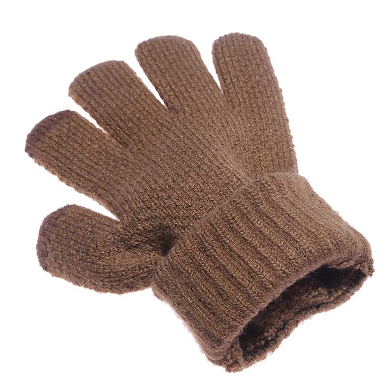 Autumn And Winter Men Padded Thicken Jacquard Touchscreen Gloves Warm Wool Gloves for Cold Weather