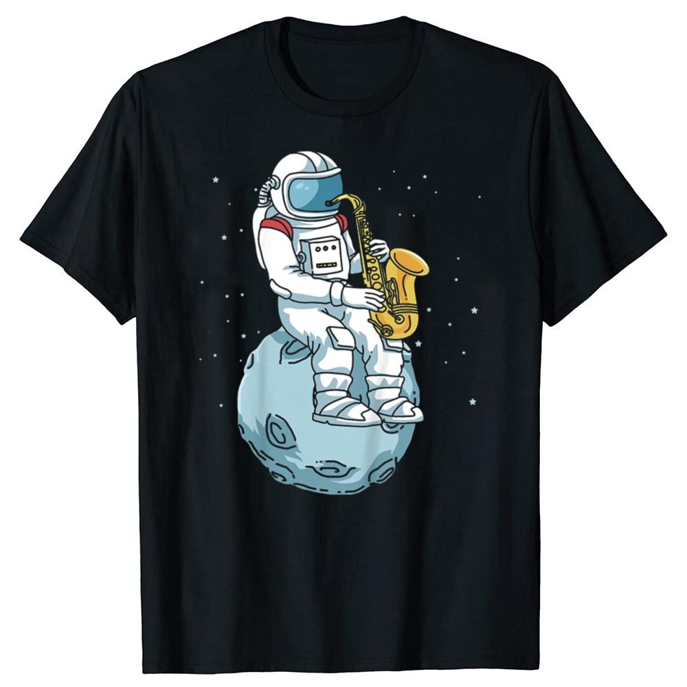 Saxophone Saxophonist Jazz Music T Shirts Graphic Cotton Streetwear Short Sleeve Birthday Gifts Summer Style Tshirt Unisex