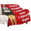 SANTA'S COMING! I KNOW HIM! Elf The Movie Will Ferrell Buddy Christmas Throw Blanket heavy to sleep Moving Kid'S Blankets