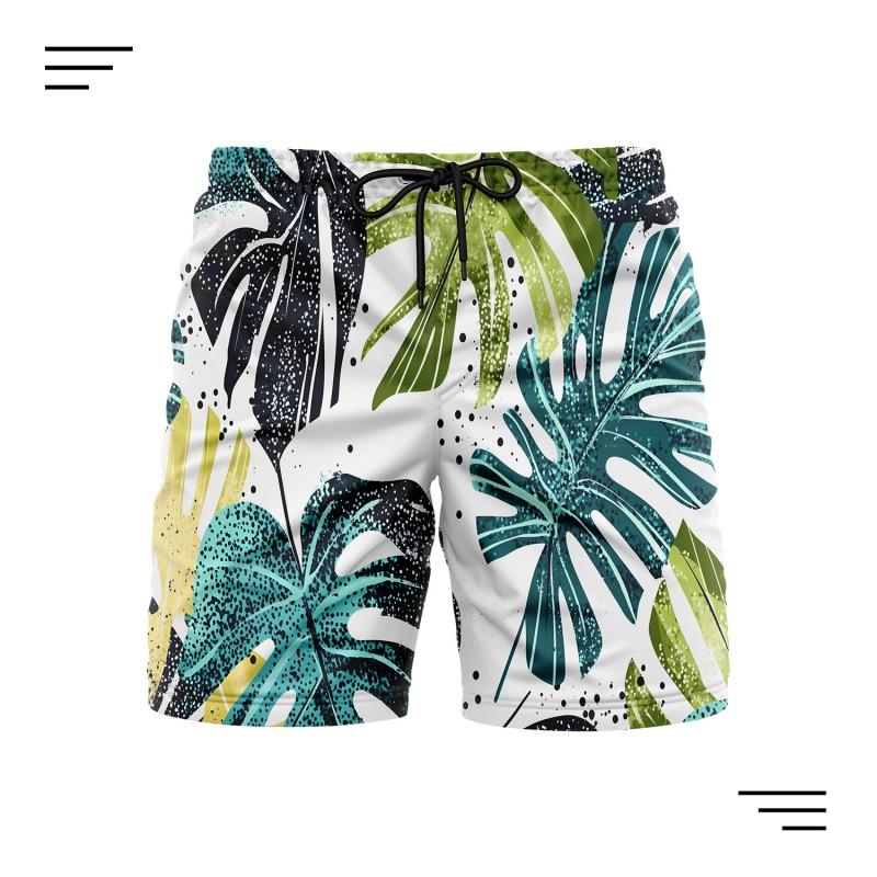 Mens Quick-Dry Printed Board Shorts Beach Swim Gym Casual