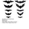 Halloween LED Bat Wall Stickers 3D Light Up Glowing Bat Stickers for Halloween Party Indoor Bedroom Wall Window Decor