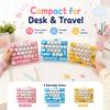 Keycap Fidget Keychain 26 Key Clicker Mini Keyboard Button Sensory Toy for Adults Kids ADHD Anxiety Relief