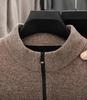 2025 Men's Half-Zip Velvet Knit Sweater: Versatile, Thick, and Stylish for Autumn/Winter