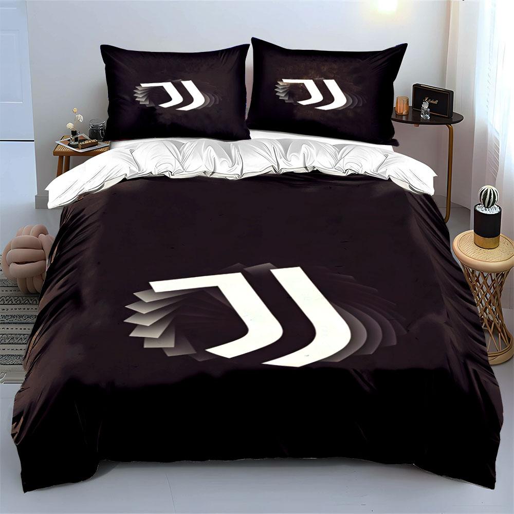 Design astratto del logo della Juventus. Set lenzuola Set copripiumino Copripiumini Federe(1 * Copripiumino 2 * Federe senza imbottitura per piumino)