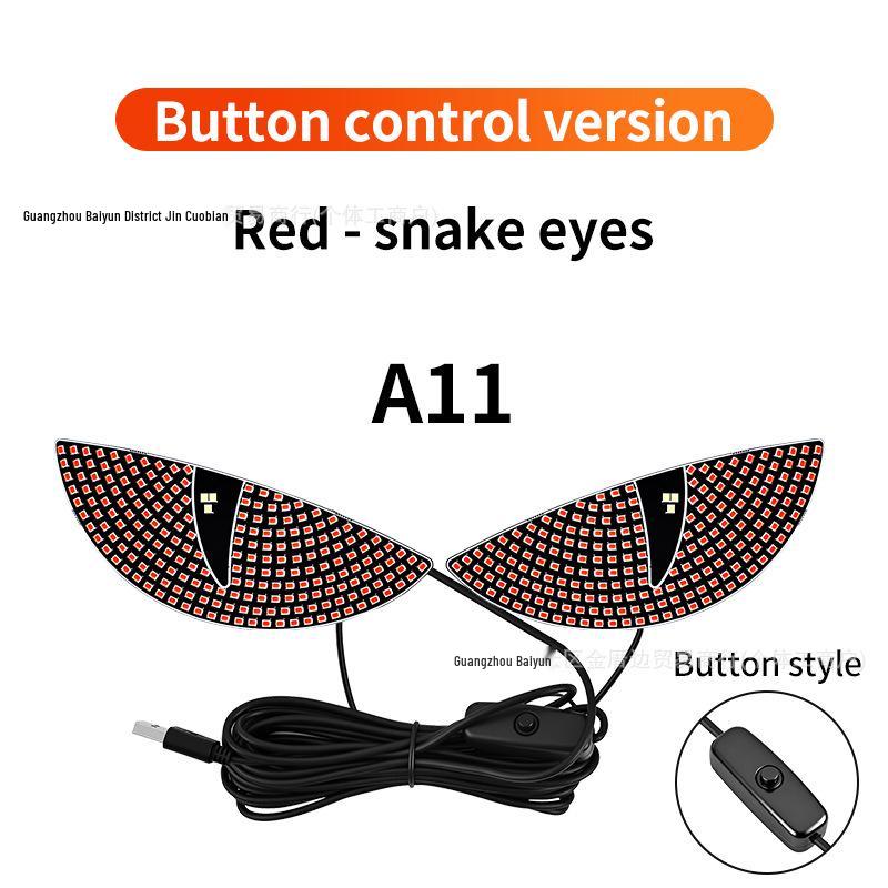 Cross-Border LED Rear Windshield Expression Light with Remote Control