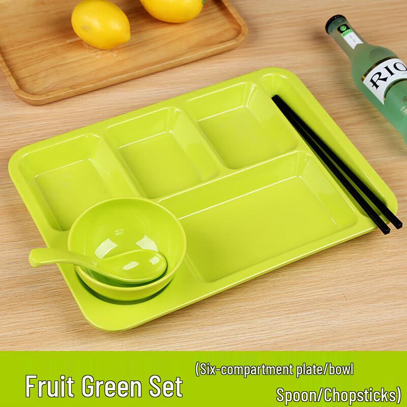 Melamine Segmented Dinner Plate Set