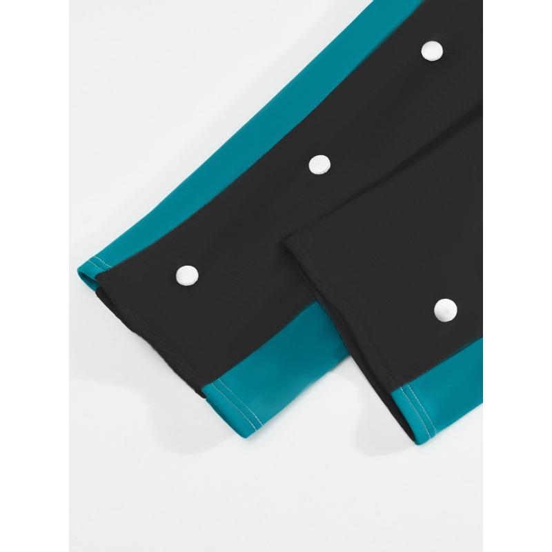 New Casual Versatile Fashion Trend Cool High-quality Men's Button Down Drawstring Trousers