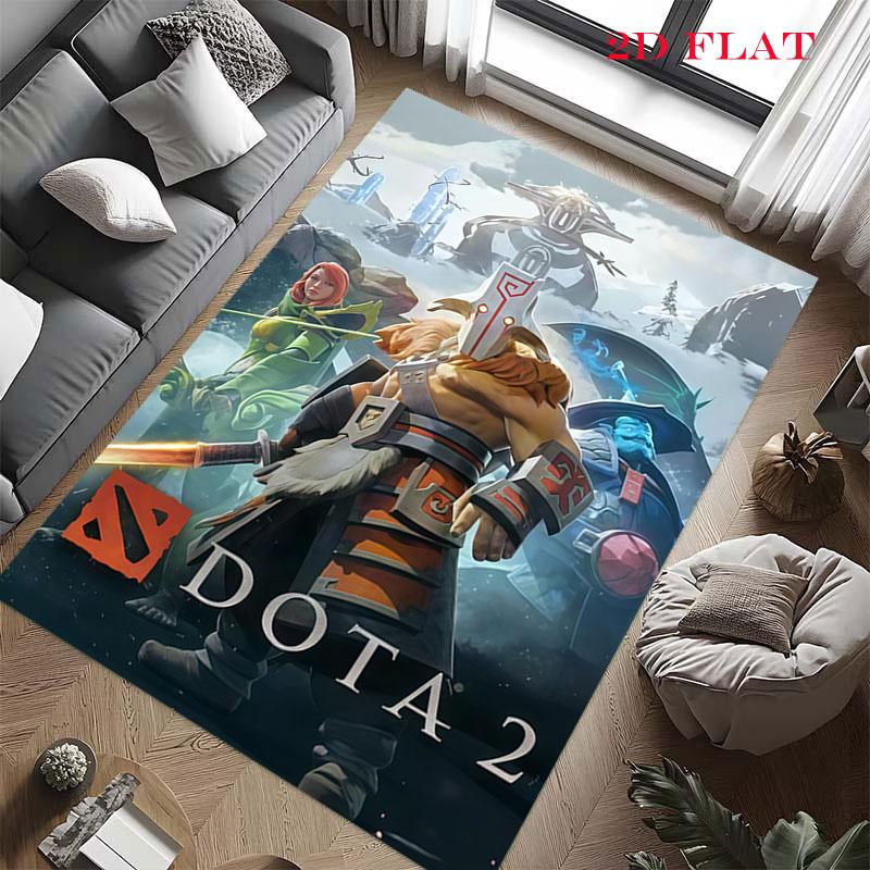 DOTA 2 Carpet Rug for Living Room Bedroom Home Sofa Decoration,Kids play Nonslip Floor Mat