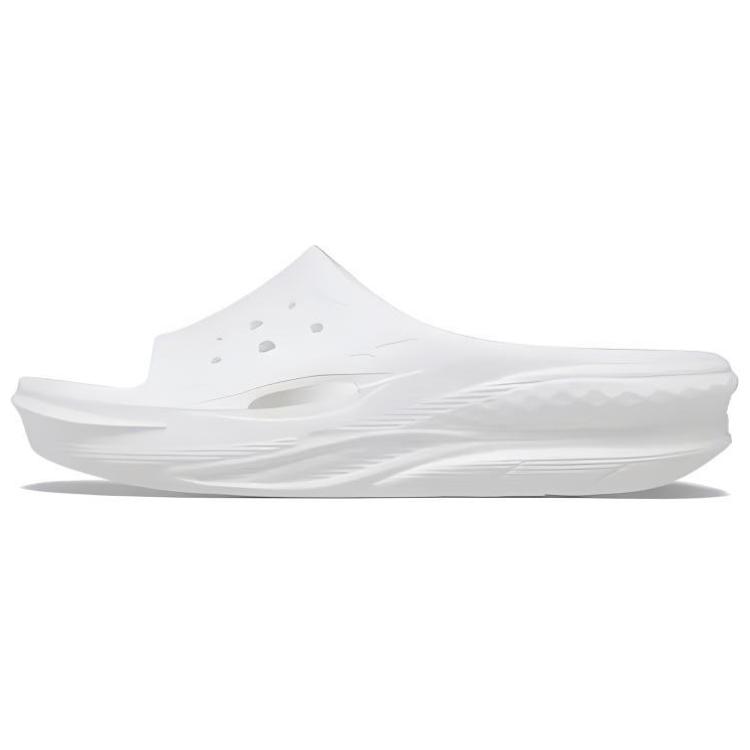 Crocs Round Toe Soft Bottom Breathable Slide Sandals Unisex Footwear White 209416-100