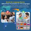 Căști cu traducere AI Căști wireless 144 de limbi Bluetooth 5.4 Căști Buds Traducător bidirecțional Căști Dispozitiv de traducere pentru călătorii afaceri