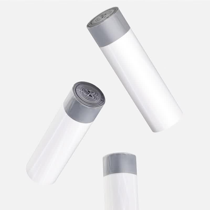 White Thickened Easy-Pull Drawstring Trash Bags