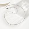 Heart Necklace Anti-allergy Stainless Steel Choker Chain Link Necklaces for Women Dainty Minimalist Fashion Accessories