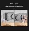 Retractable Steel Wire Indoor Clothesline: Double-Line Invisible Drying Rack for Balcony Use