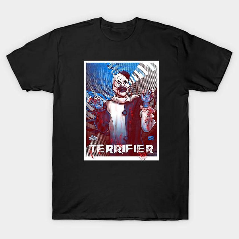 More Then Awesome Terrifier Movie Horror Art The Clown scary film For Halloween gift clothing cotton printed TShirt plus size